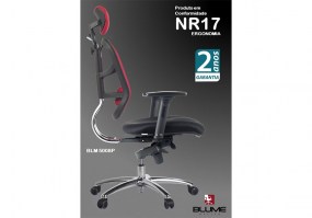 Cadeira-Presidente-giratória-telada-BLM-5008 P-Blume-Office-NR17-HS-Móveis